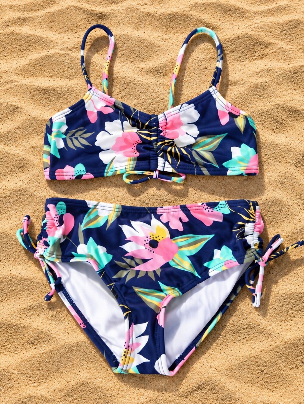 Kanu Surf Girls Size 10 Tropical Floral 2 Piece Bikini Swimsuit NWT